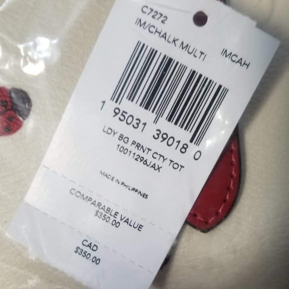 Coach Ladybug Floral Tote and Wallet Set New - Picture 4 of 5